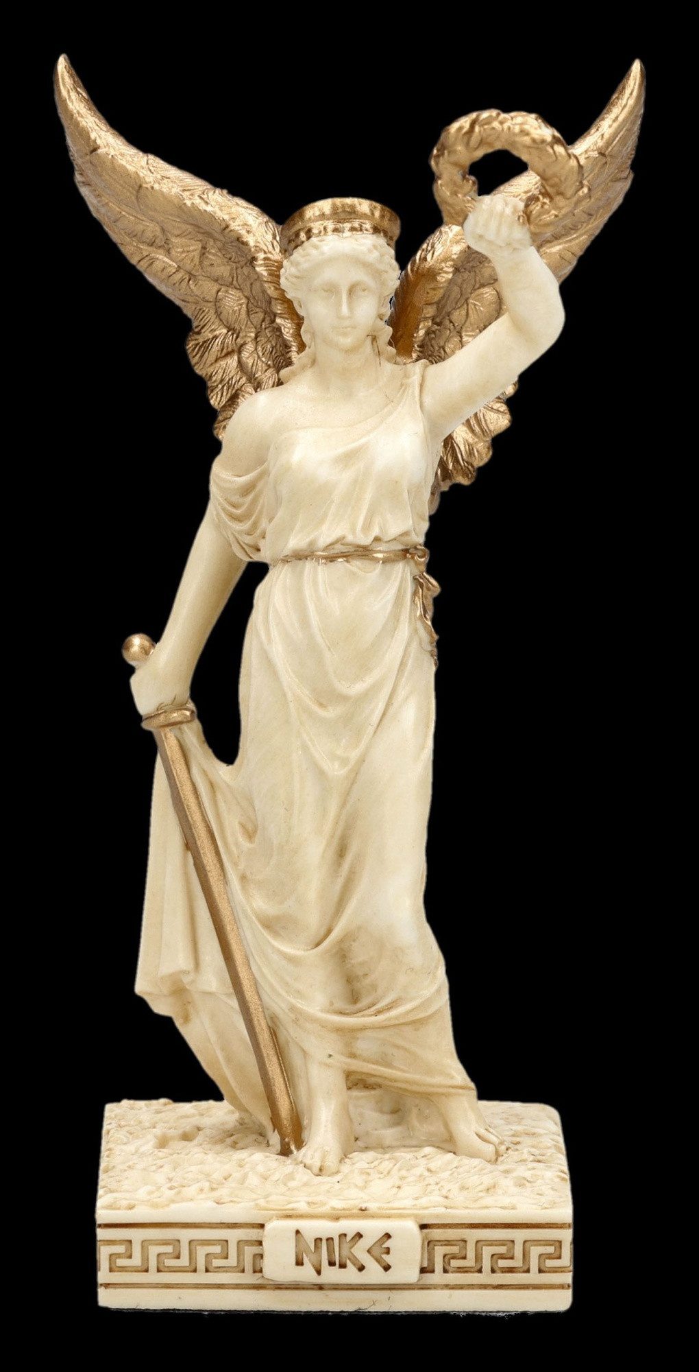 Figuren Shop GmbH Dekofigur Siegesgöttin Nike Figur – Griechische Mythologie Statue 10 cm Veronese