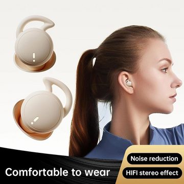 Xmenha Fremdkörpergefühl, Leicht Bequem In-Ear-Kopfhörer (Wiegen nur 3,7 g und passen sich ergonomisch an. Tragen Sie sie den ganzen Tag ohne Belastung., oise Cancelling, Schlaf und Musikgenuss für eine lange Akkulaufzeit)
