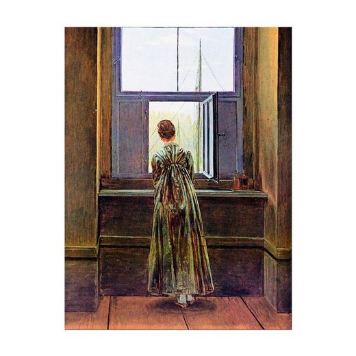 Bilderdepot24 Wandbild, Caspar David Friedrich Frau am