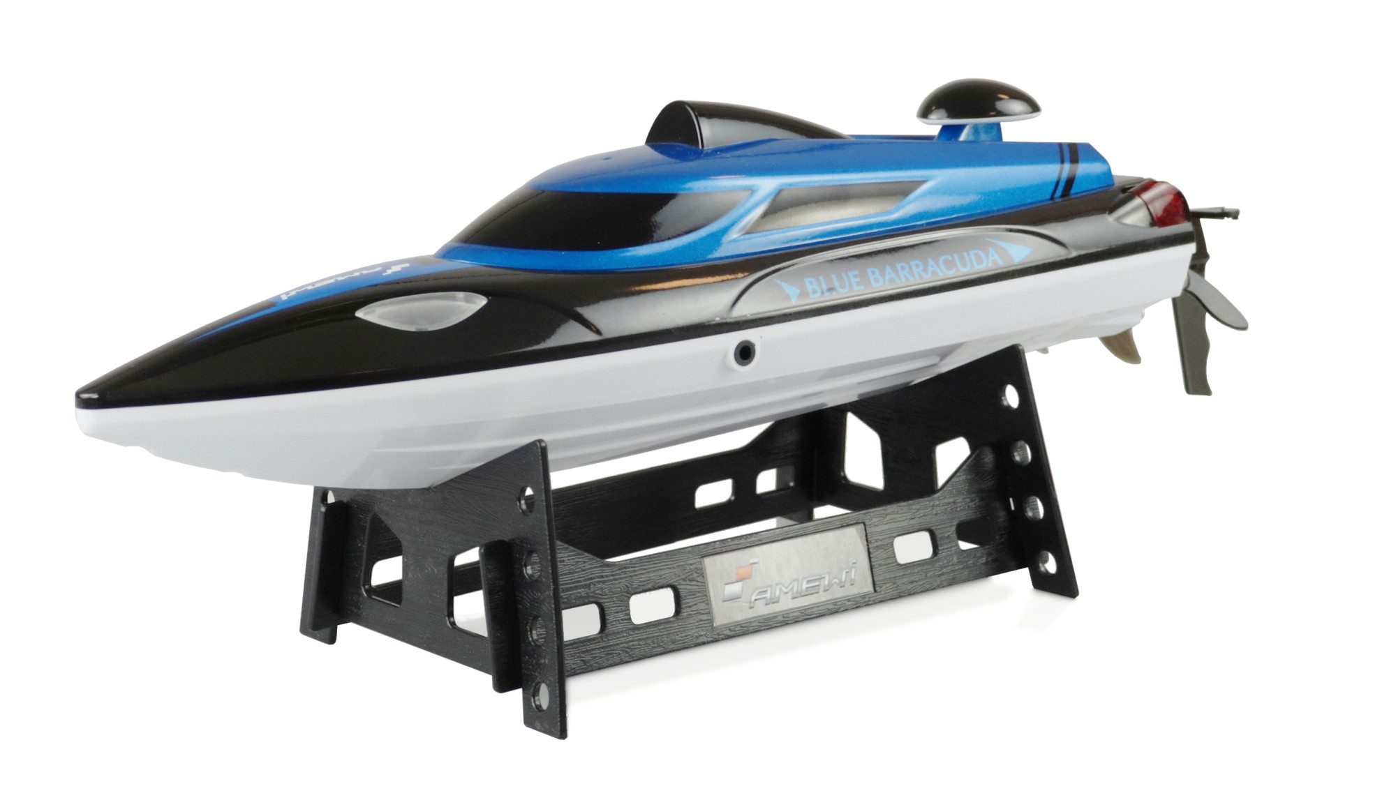 RC-Bagger Amewi RC Boot Blue Barracuda V2 Mini Boot 2,4GHz RTR
