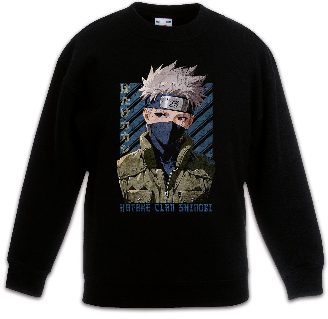 Sweatshirt Hatake Clan Kinderpullover Shinobi System Anime Naruto Dattebayo