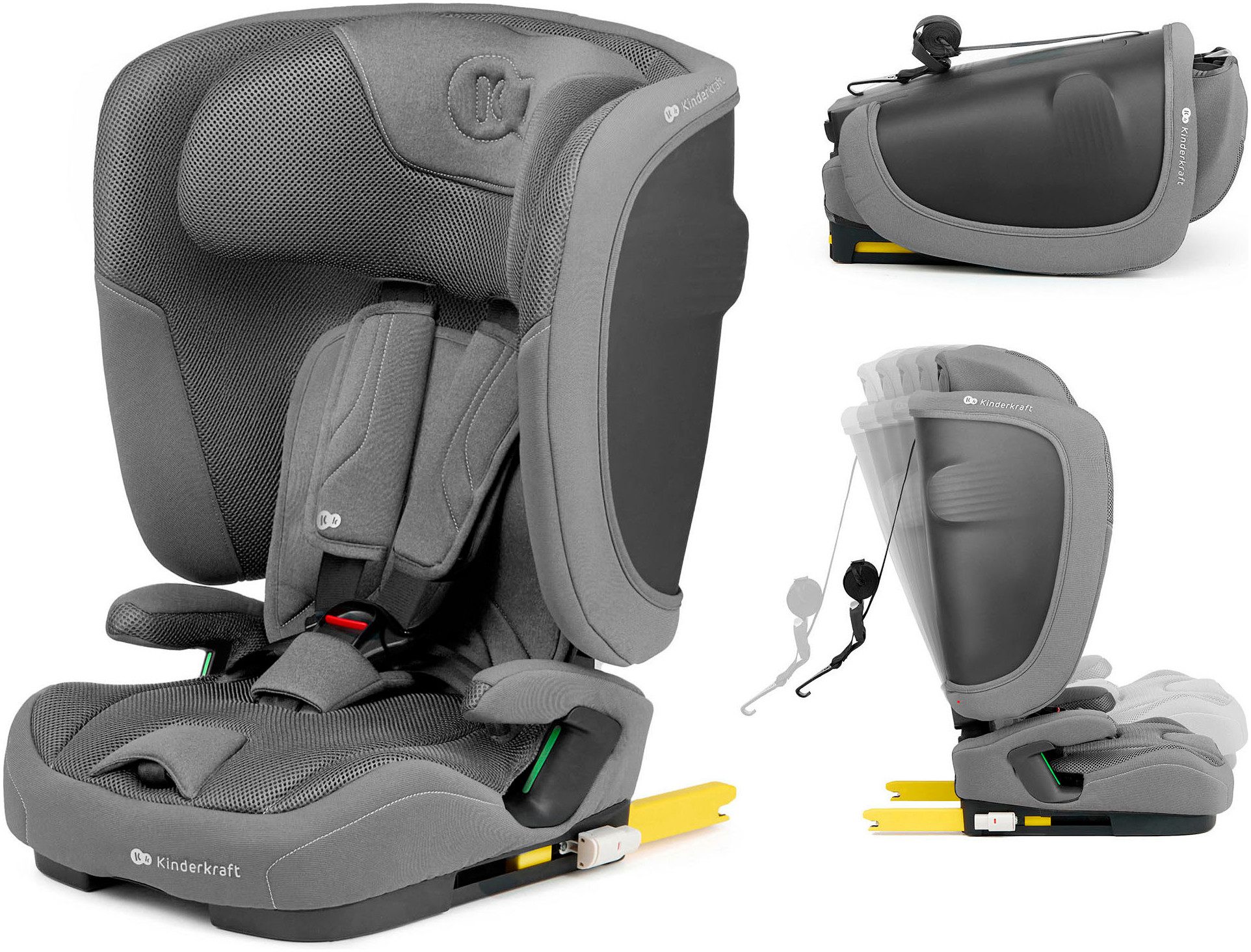 Kinderkraft Autokindersitz FIX2GO, ab: 15 Monaten, bis: 12 Jahren, ab: 76 cm, bis: 150 cm