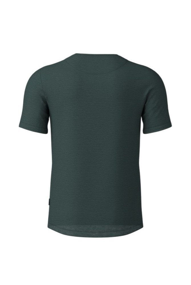 Löffler T-Shirt Wander-/Freizeit Printshirt Cottage Merino-Tencel forestgrün Herren