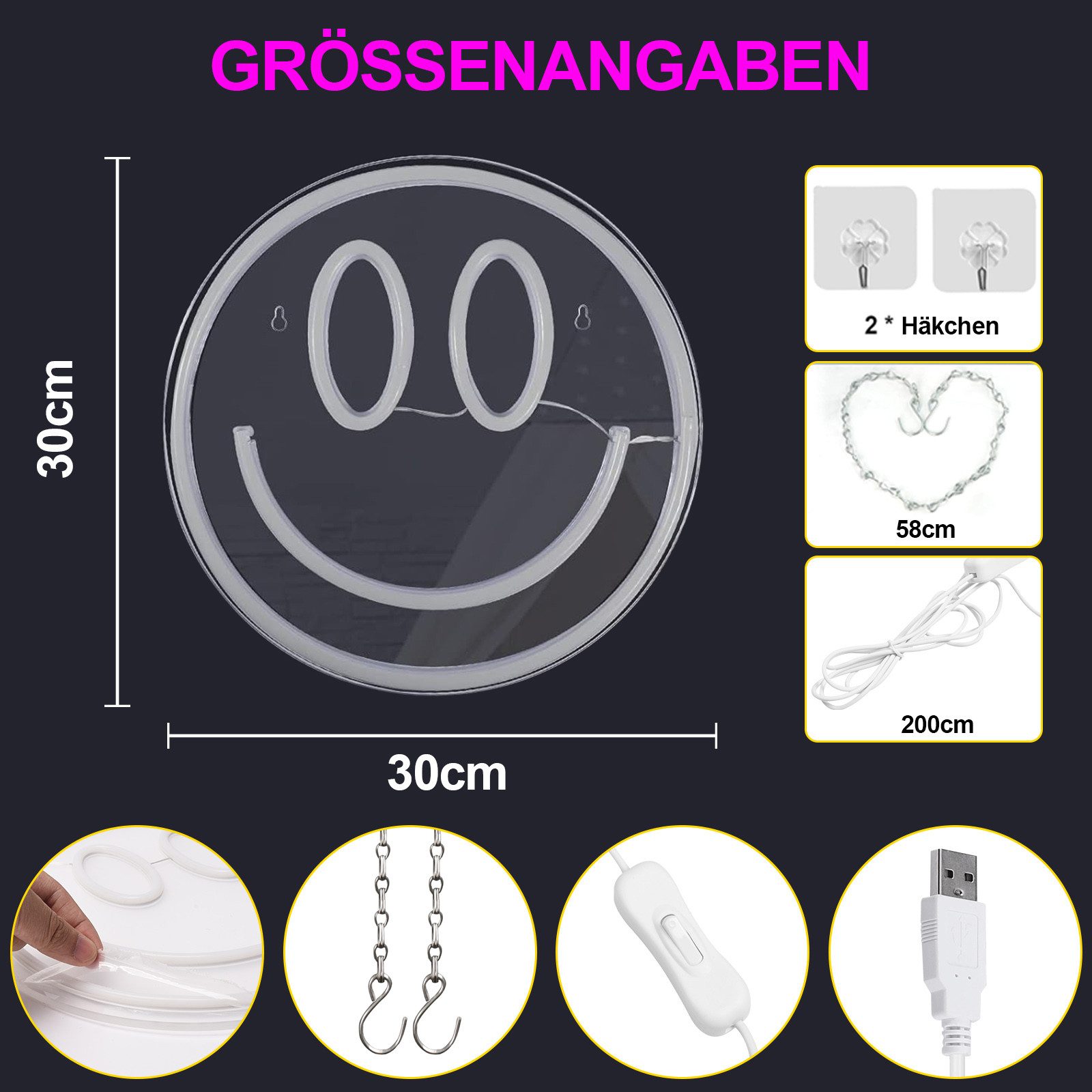 Sunicol LED Dekolicht LED Neonschild, Schriftzug, günstig online kaufen