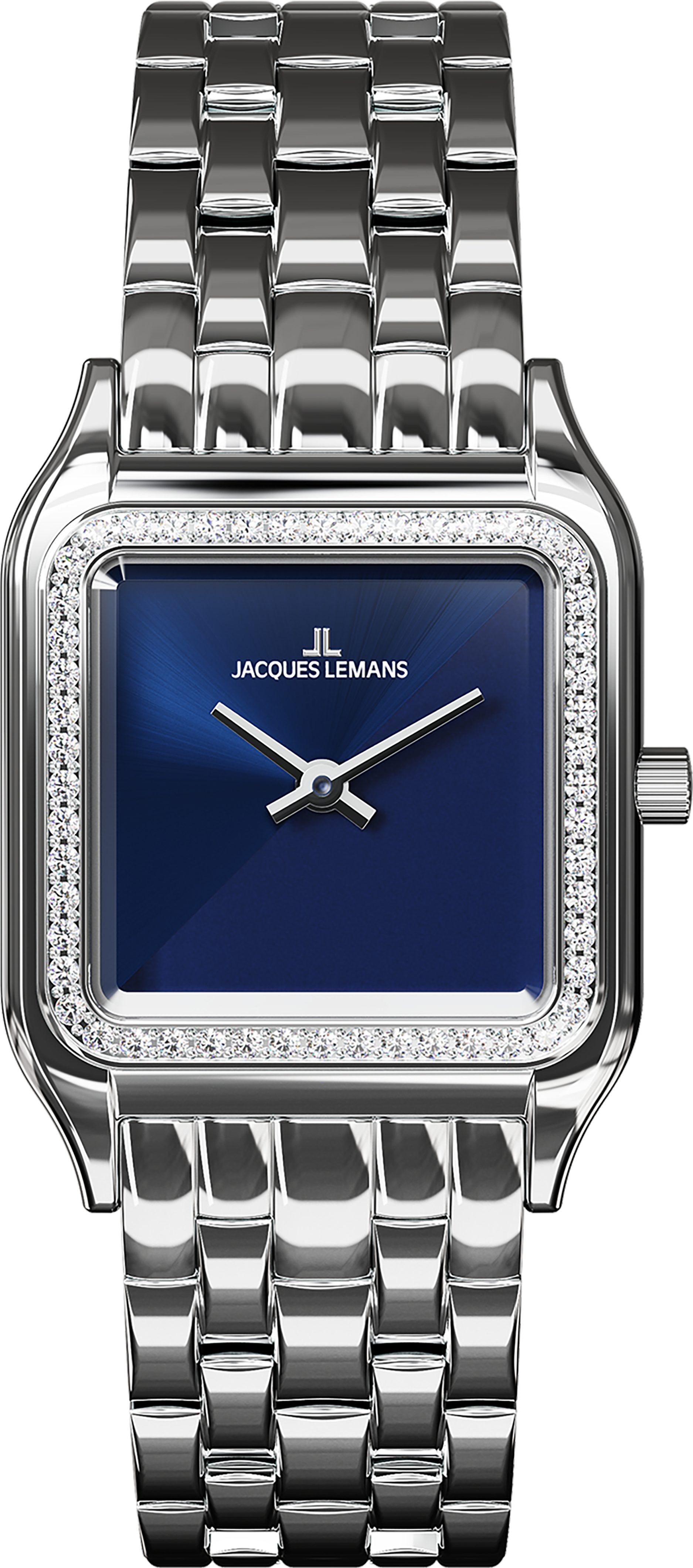 Jacques Lemans Quarzuhr Antwerpen 1-2219B, Armbanduhr, Damenuhr, Edelstahlarmband, analog