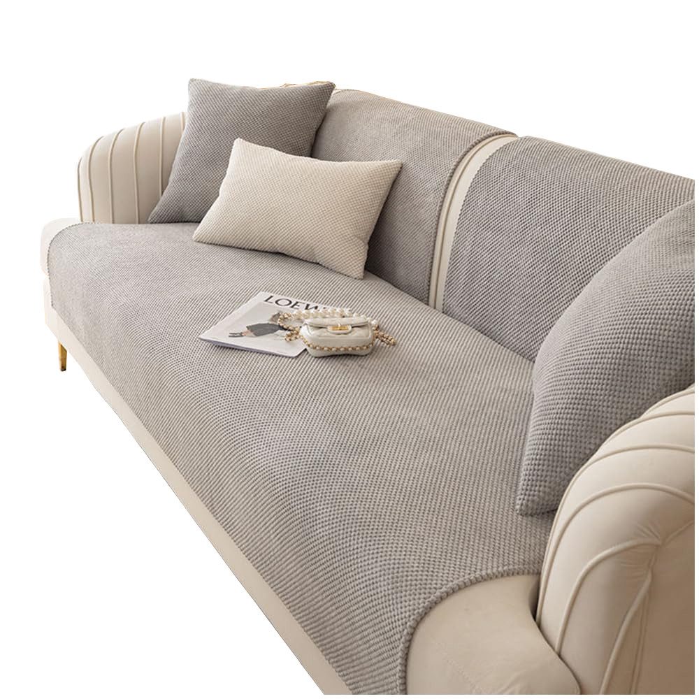 Zaewry Sofaschoner Couch Überzug, Sofa-Schutzhülle mit Rutschfester Unterlage, Neue Universelle rutschfeste Solide Sofa Überzug