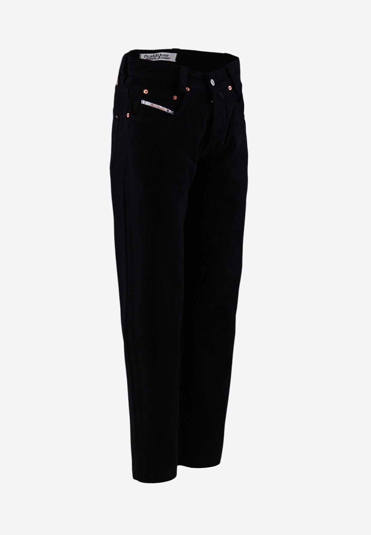 5-Pocket-Hose Stoffhose Zicco 472 Gabardine Mount Carrot Fit Clean Black
