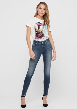 ONLY Ankle-Jeans ONLBLUSH mit Fransensaum