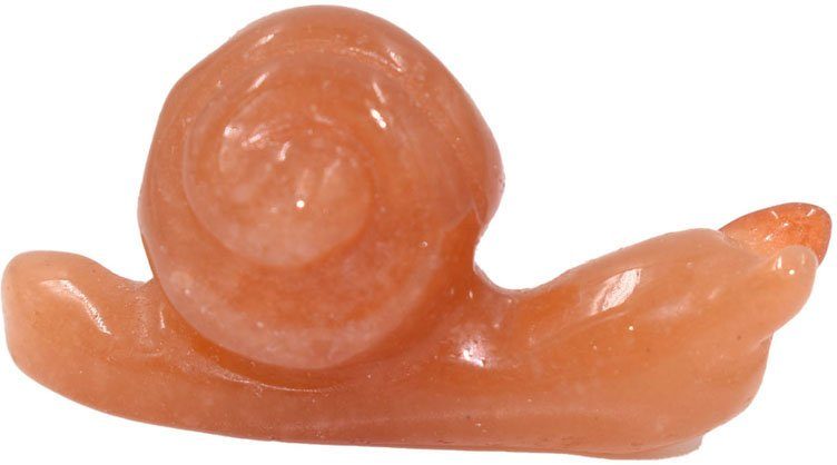 Firetti Tierfigur Schmuck Geschenk - zu Perfekt Anlass Schnecke Farbstein Edelstein St), Dekofigur Weihnachten! Geburtstag, Karneol jedem (1