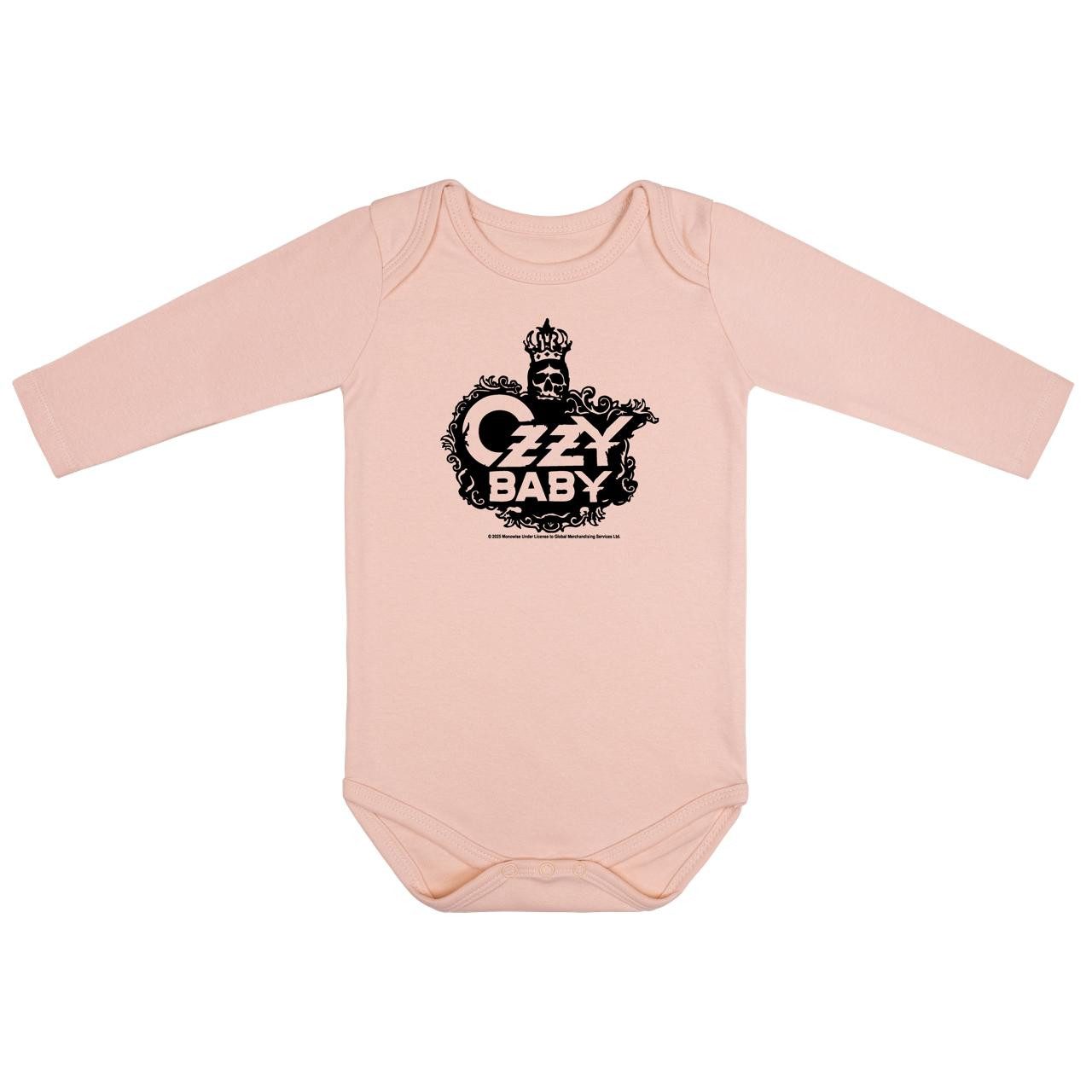 Langarmbody mit Ozzy Osbourne (Ozzy Baby) Aufdruck für Babys (0–24 M)