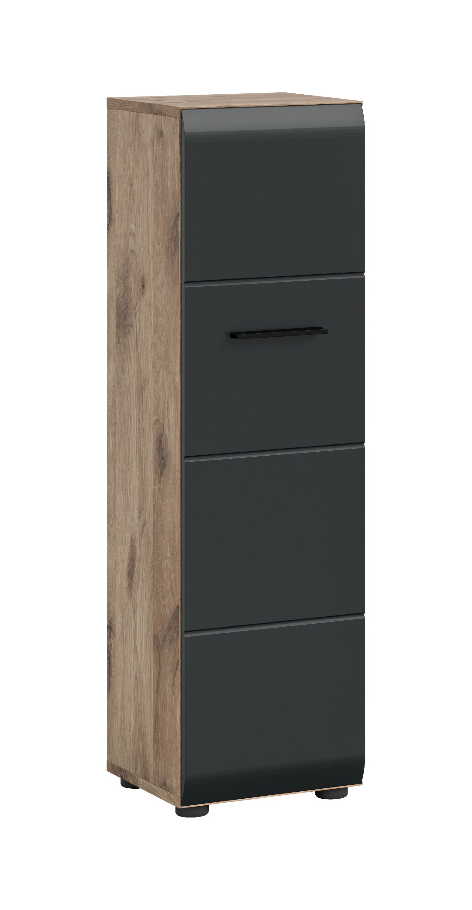 xonox.home Stauraumschrank Nox Oak Nachbildung Melamin beschichtet modern 30x106x30 cm