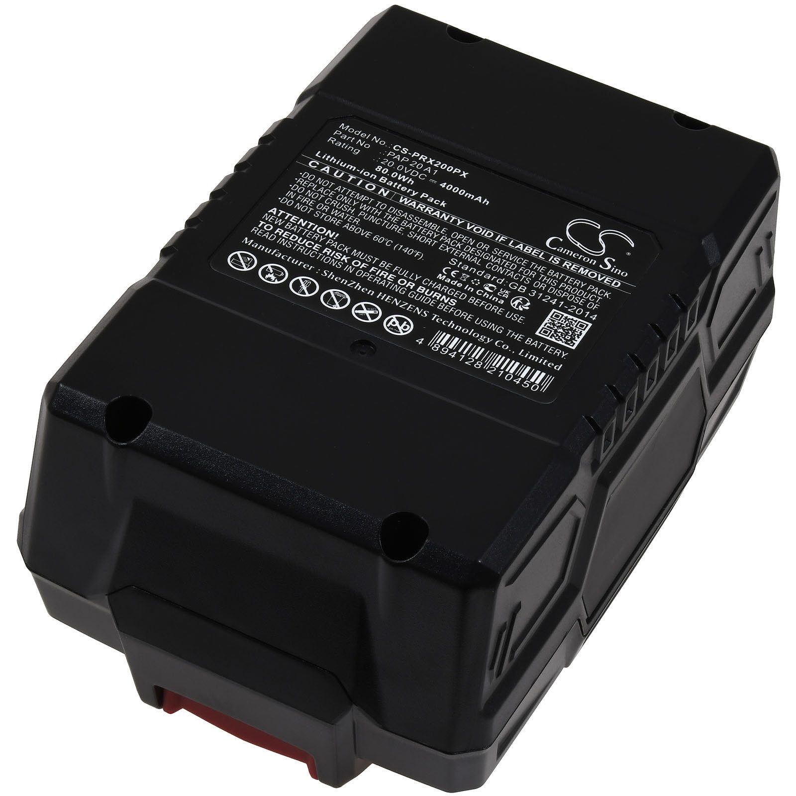 Powery XXL-Akku für Parkside PSBSA 20-Li A1 Akku 4000 mAh (20 V)