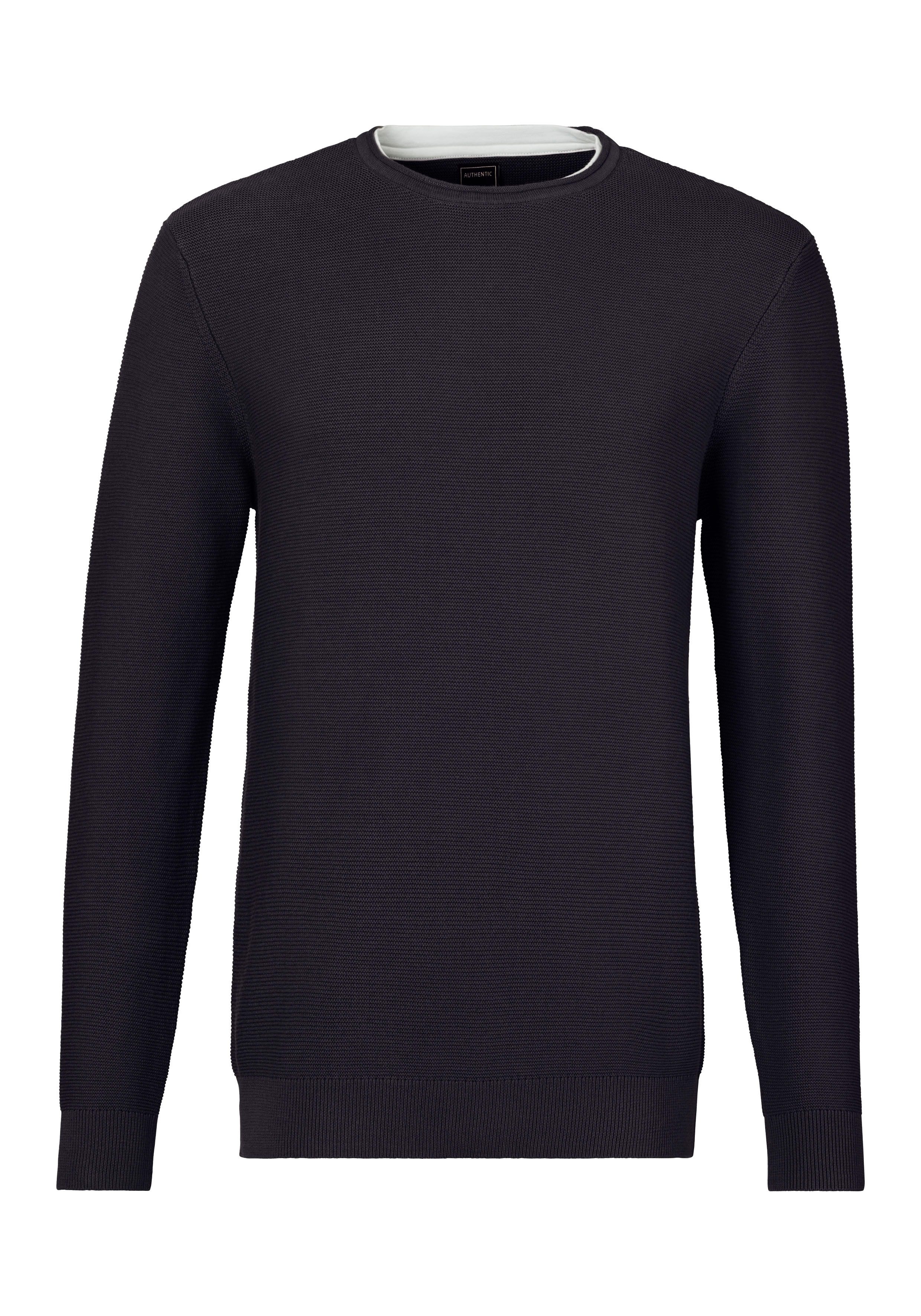 AUTHENTIC LE JOGGER Strickpullover mit Double-Layer Optik, Pullover aus reiner Baumwolle. € 39,99
