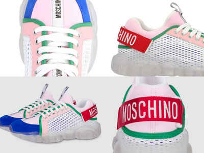 Moschino MOSCHINO COUTURE Special Teddy Low Sneakers Trainers Schuhe Turnschuhe Sneaker