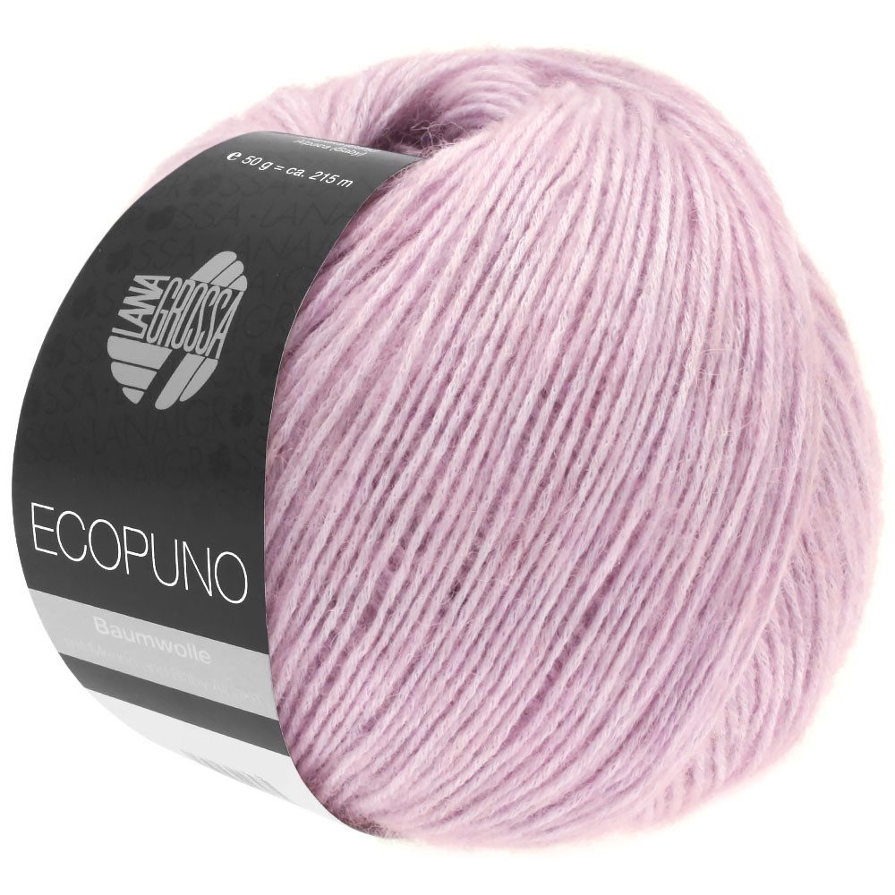 LANA GROSSA ECOPUNO Superweiches Netzgarn aus Baumwolle Häkelwolle, 215 m (72 % Baumwolle kombiniert mit Merino und feinem Alpaka, Superweiches Netzgarn aus Baumwolle, Merino & Alpaka), 50 g