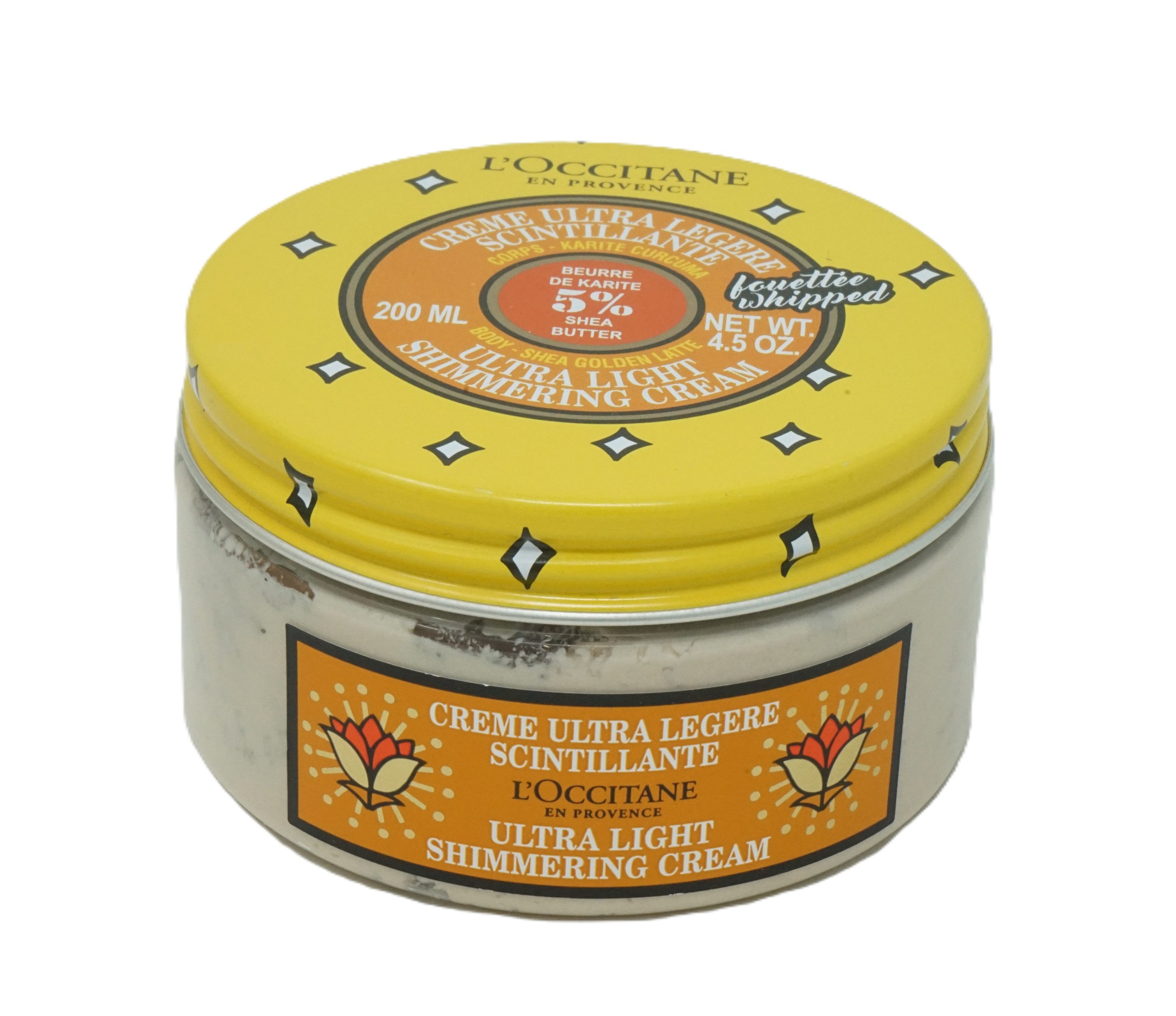 L'OCCITANE Körperpflegemittel L'Occitane Whipped 5% Shea Butter Ultra Light Shimmering Cream 200 ml