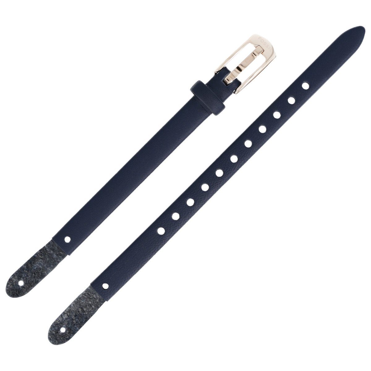 Fossil Uhrenarmband 8mm Leder Blau ES-4026 LB-ES4026