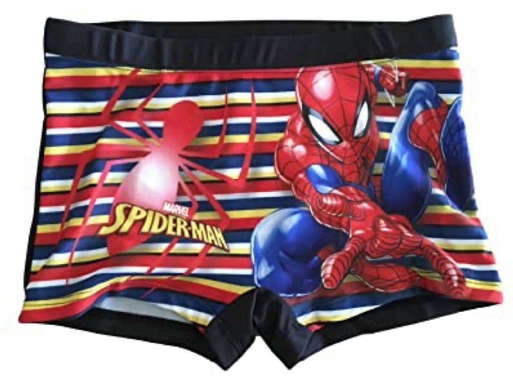 Spiderman Boxer-Badehose MARVEL Badehose Marvel Spiderman Badehose Badeshorts Gr. 104 bis 134