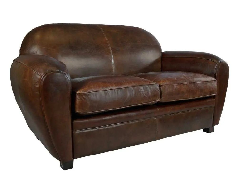 moebelfaktor 2-Sitzer Midtown 2D Vintage-Cigar, abnehmbare Sitzpolster