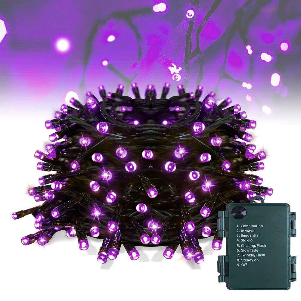MUPOO LED-Lichterkette Halloween Lichterkette 5/10m,Weihnachtsdeko,Timer, B günstig online kaufen