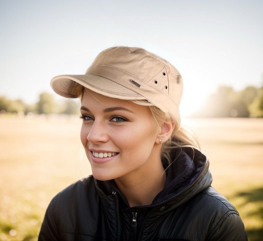 MIRROSI Army Cap Military Cap aus reinem Baumwolle mit Shirm (Outdoor Cap, Feldmütze, Kappe) Atmungsaktiv, Einheitsgröße, Unisex, Damen Herren – Bild 5 von 5