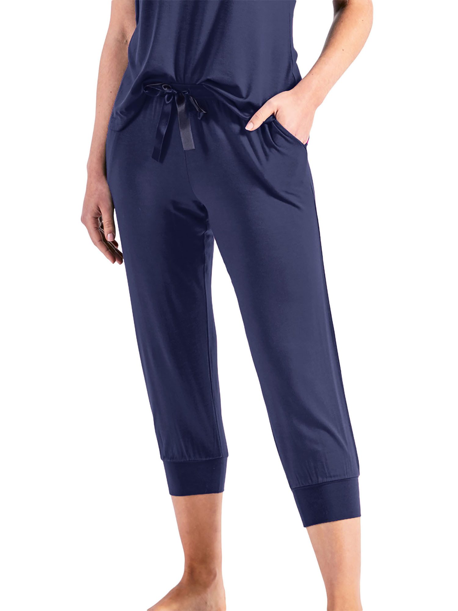 Nina Von C. Loungehose 3/4 Hose Loungewear Modal (Stück, 1-tlg) seitliche Eingrifftaschen