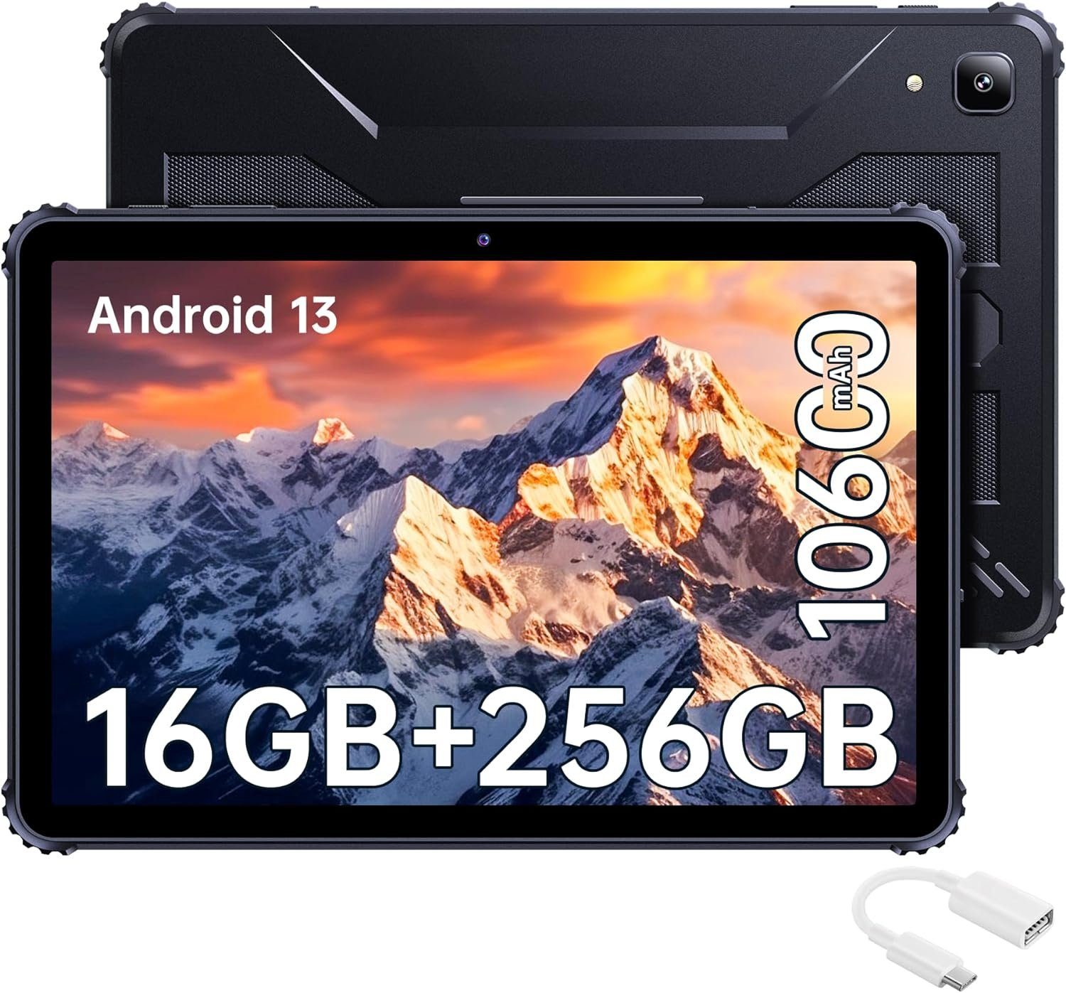 Cubot Tablet (10,1", 256 GB, Android 13, 4G LTE/5G, Android 13 robustes tablet pc ip68 wasserdicht dual sim wifi gps otg)