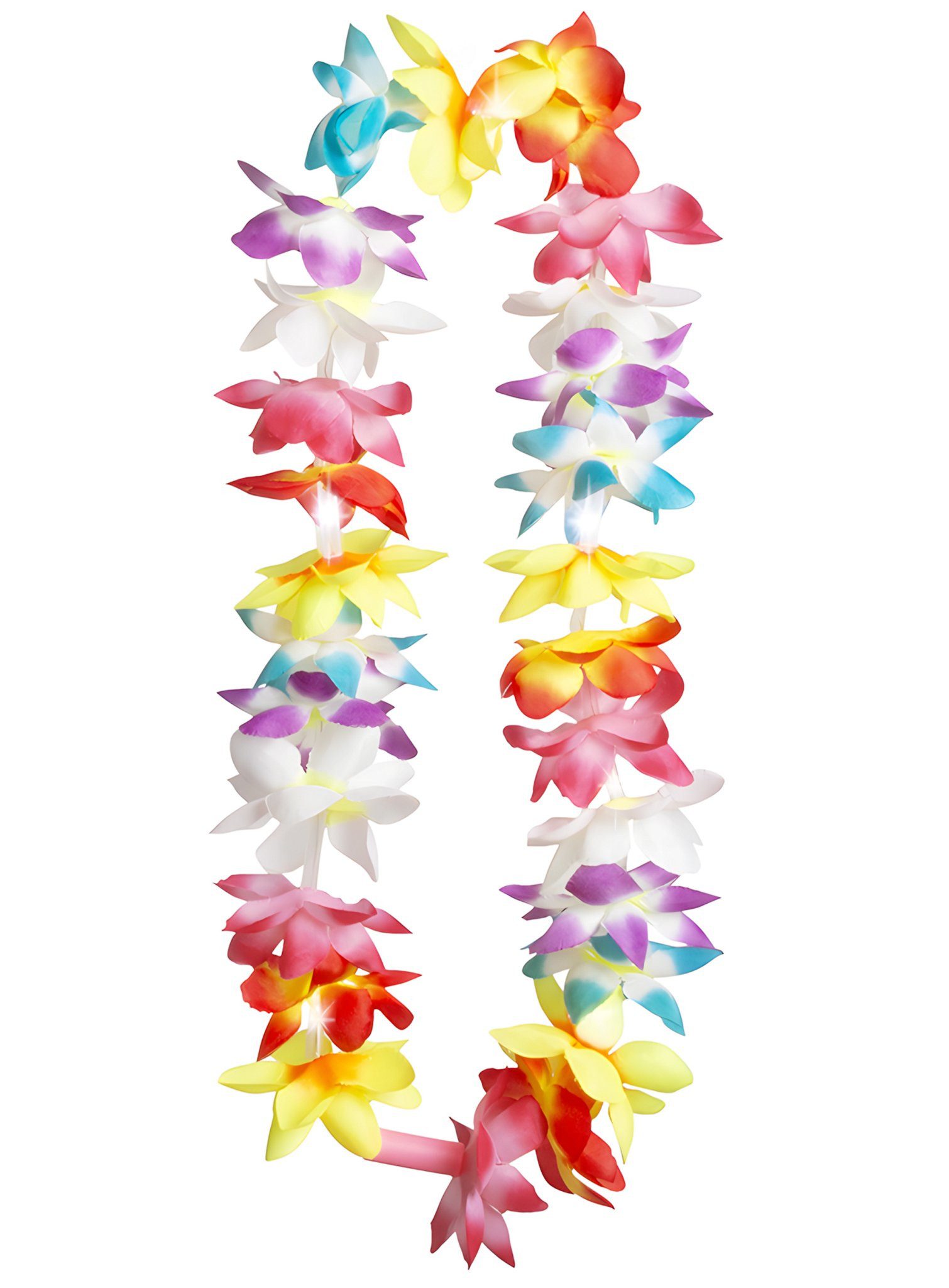 Boland Hawaii-Kostüm LED Hawaiikette Hibiskus