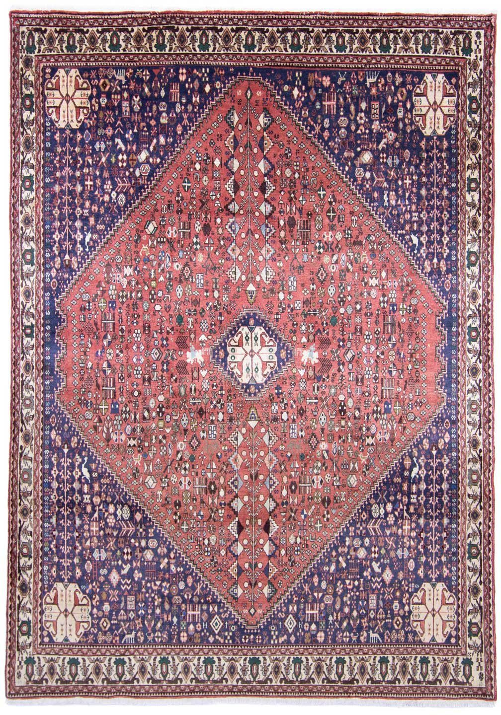 Wollteppich Abadeh Medaillon Rosso chiaro 290 x 205 cm, morgenland, rechteckig, Höhe: 10 mm, Unikat mit Zertifikat