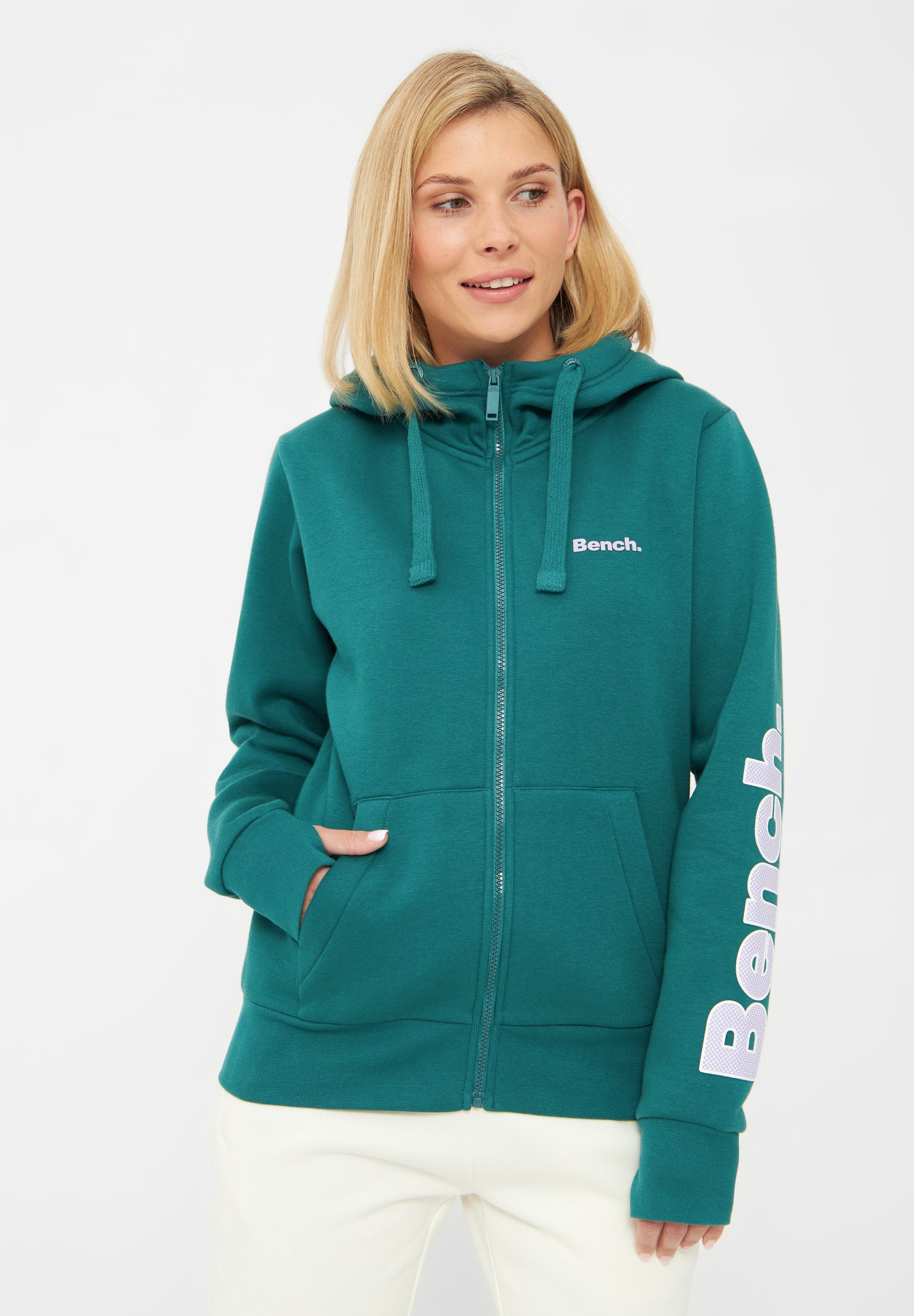 Bench. Sweatjacke DARCINE DARK GREEN