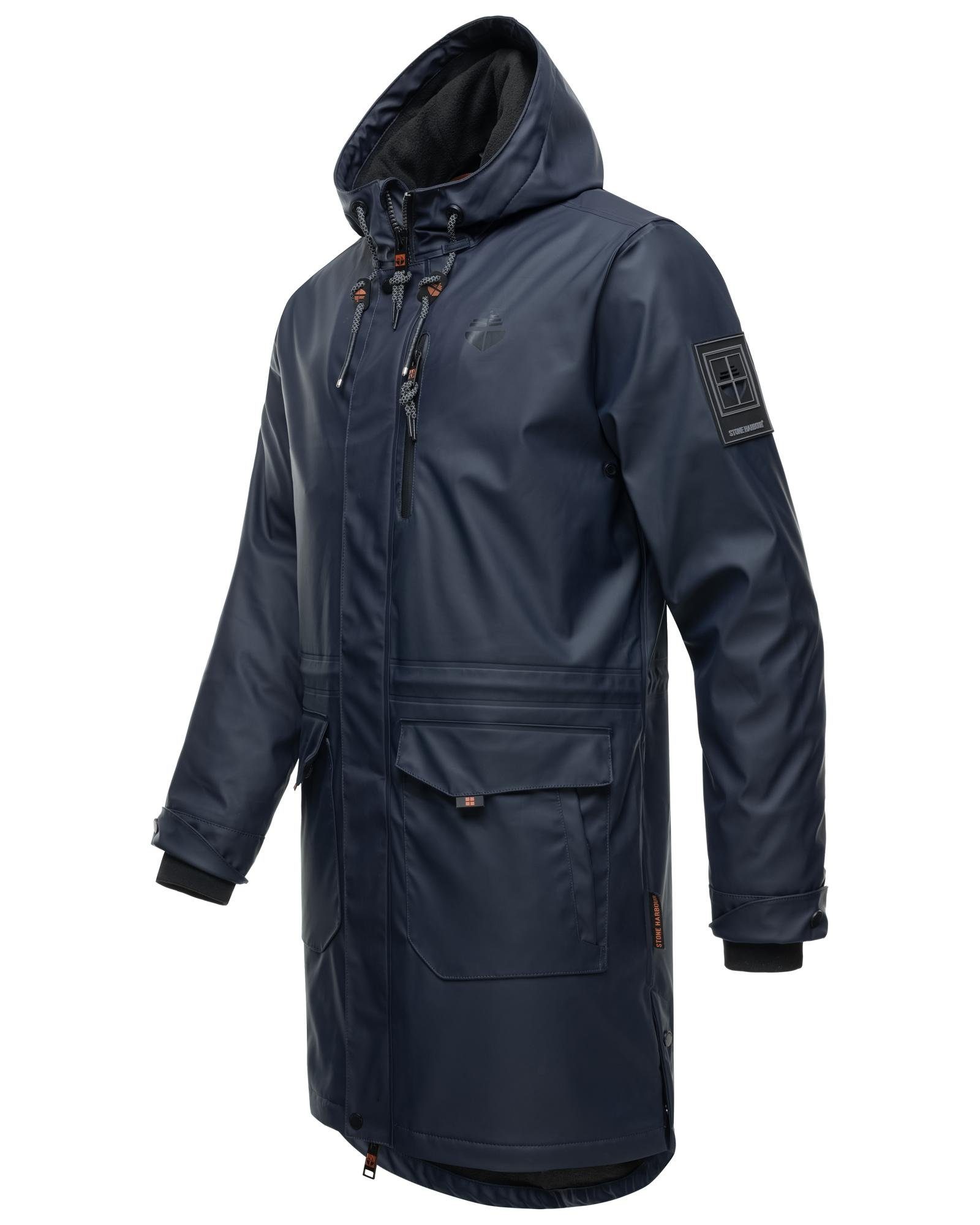 Stone Harbour Regenmantel Verdaan Wasserdichter Regenparka mit Fleece-Innenfutter