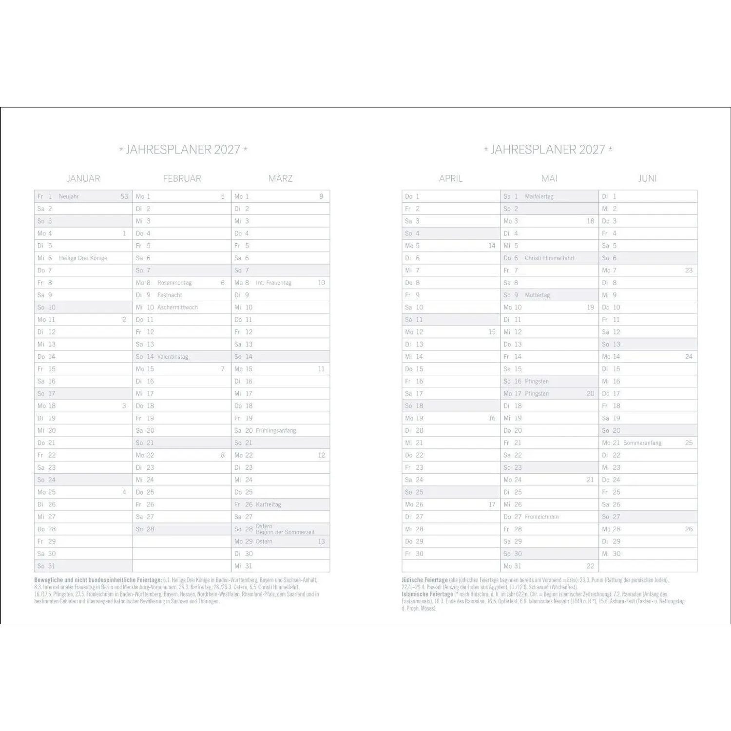 HEYE Taschenkalender Design Diary Japan 2027