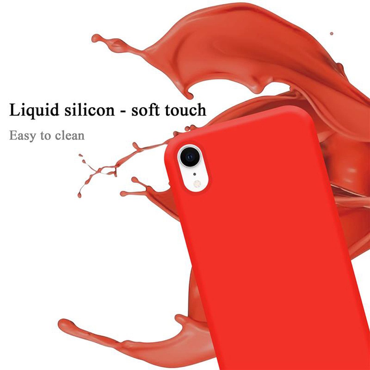 Cadorabo Handyhülle für iPhone XR Hülle Apple iPhone XR, Flexible Hülle TPU Silikon Schutzhülle Back Cover Case