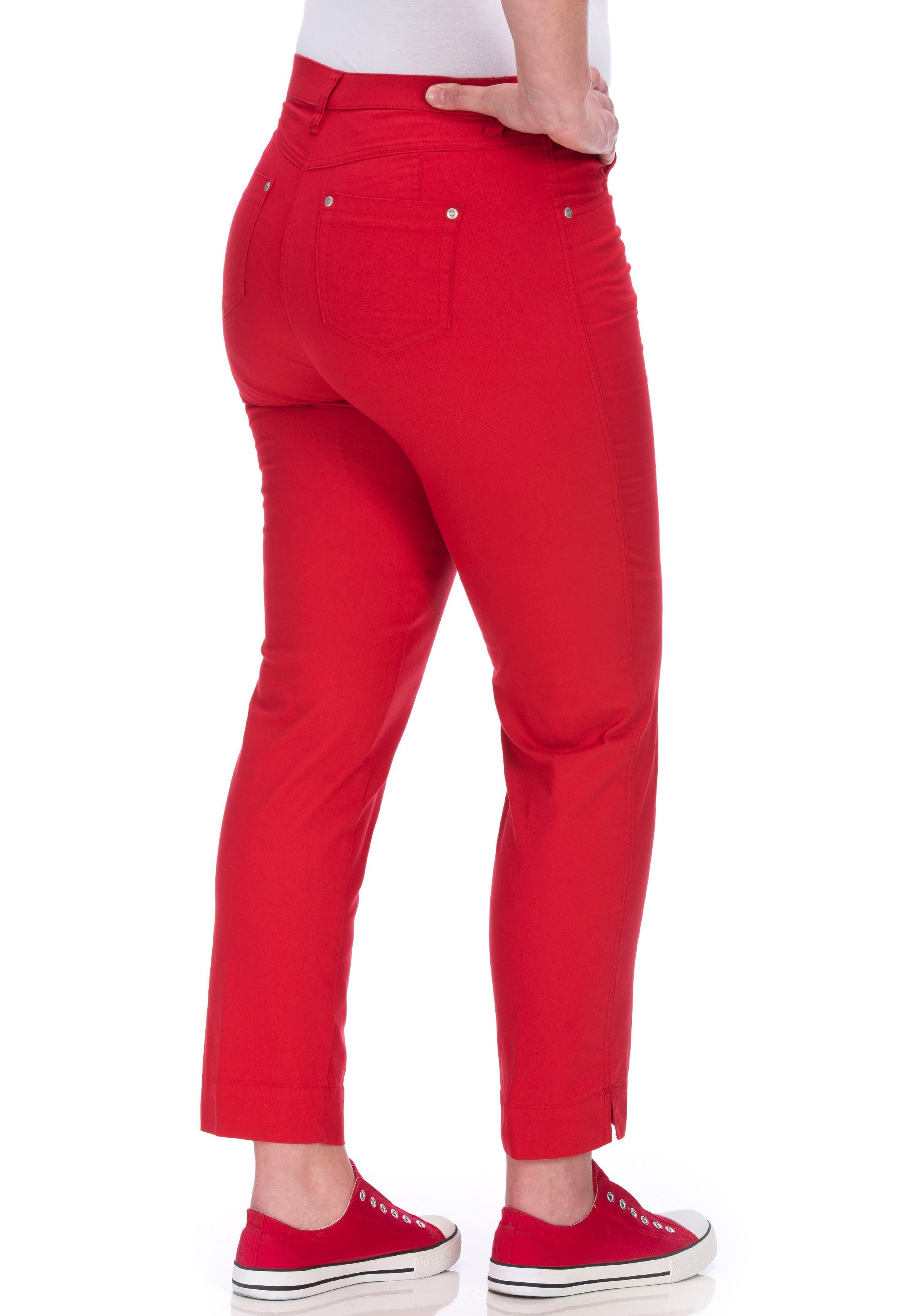 KjBRAND Chinohose Betty Chino rot mit Komfortbund