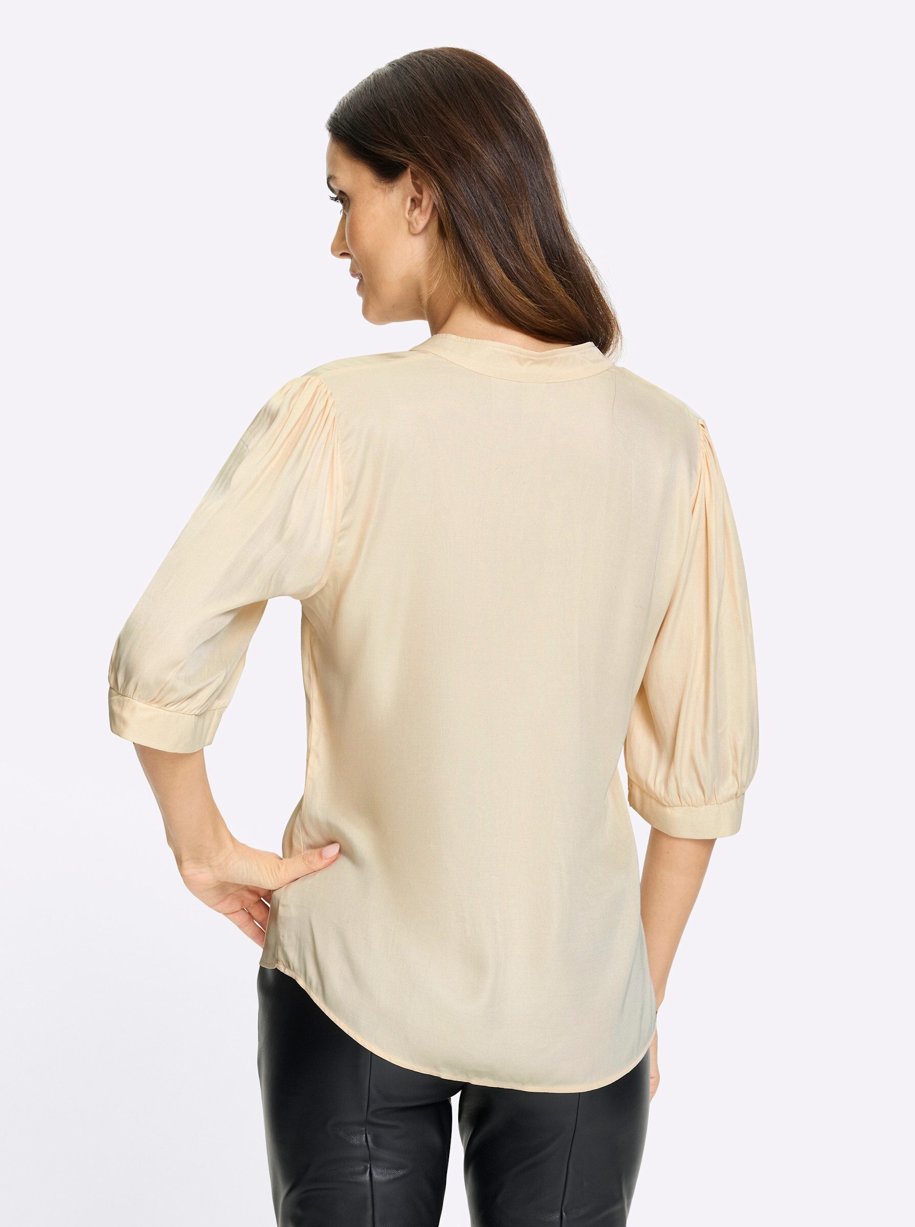 heine Klassische Bluse Bluse Kurzarm
