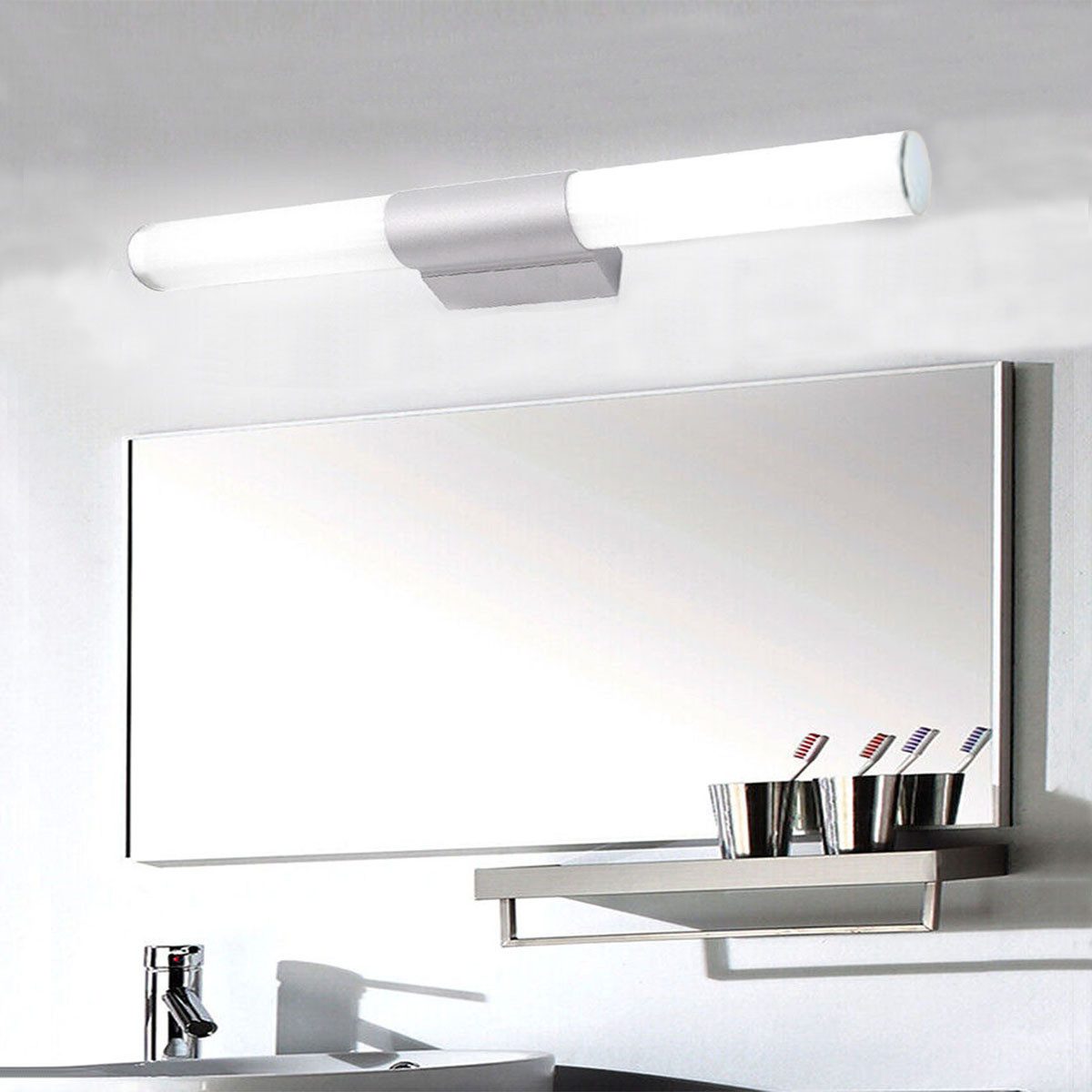 LETGOSPT LED Spiegelleuchte 22W Spiegelleuchte, Badezimmer-Schminkspiegel günstig online kaufen
