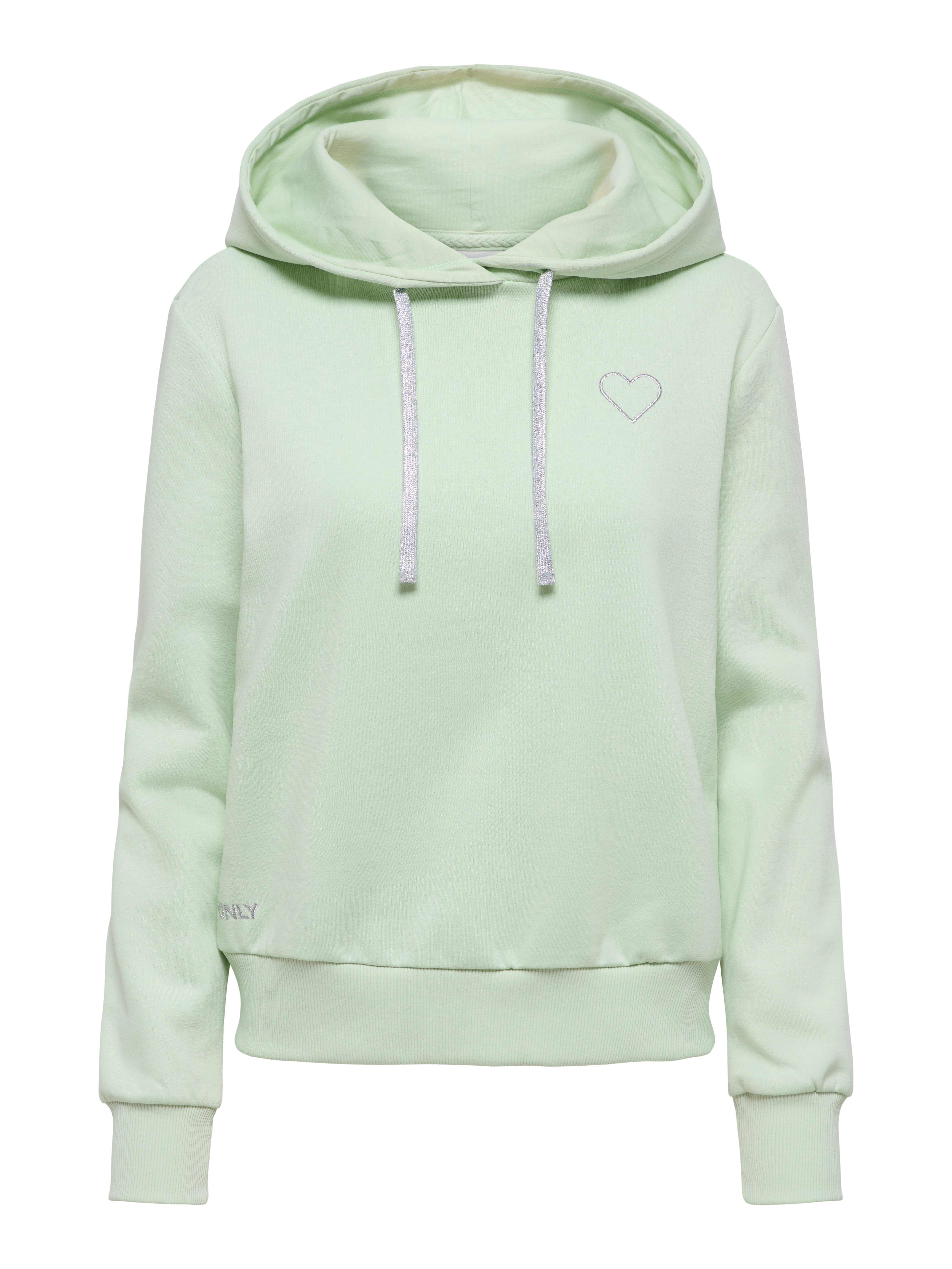 Green L. Detail:Silver strings + heart emb