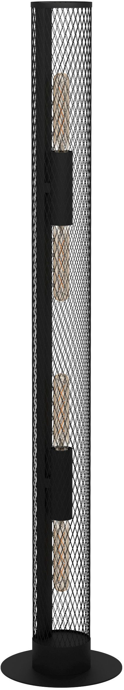 Stehlampe REDCLIFFE, - 4X40W - schwarz E27 Stahl in wechselbar, aus ohne EGLO exkl. Stehleuchte Leuchtmittel, Leuchtmittel