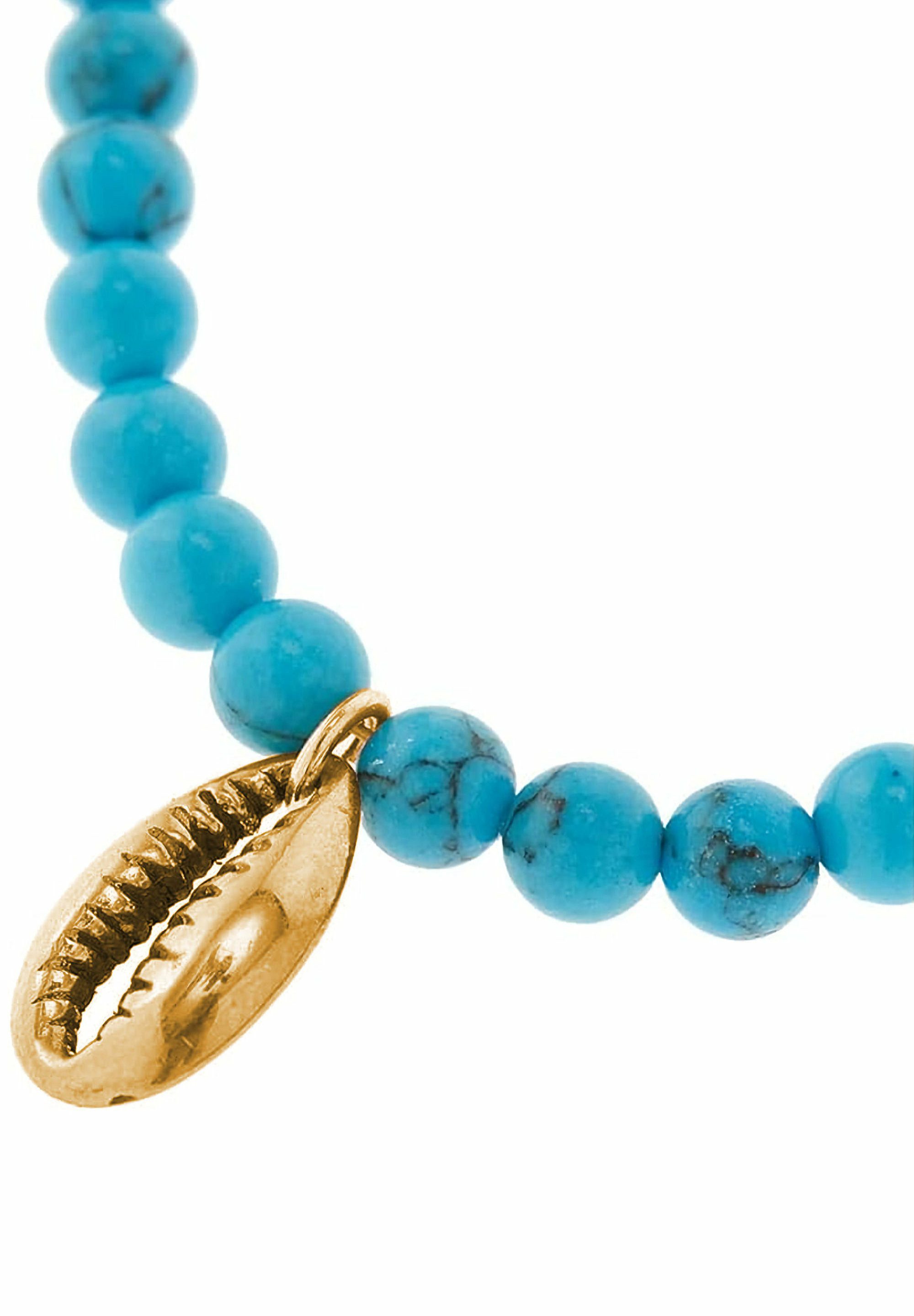 Gemshine Kette mit Anhänger Türkis Kauri günstig online kaufen