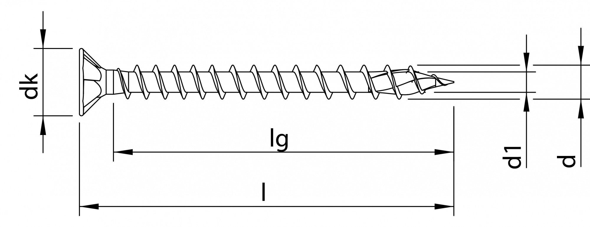 1000 (Stahl weiß TOPIX-plus, St., HECO Senkkopf 3,5x25 verzinkt, mm Frästaschen), mit Schrauben Spanplattenschraube