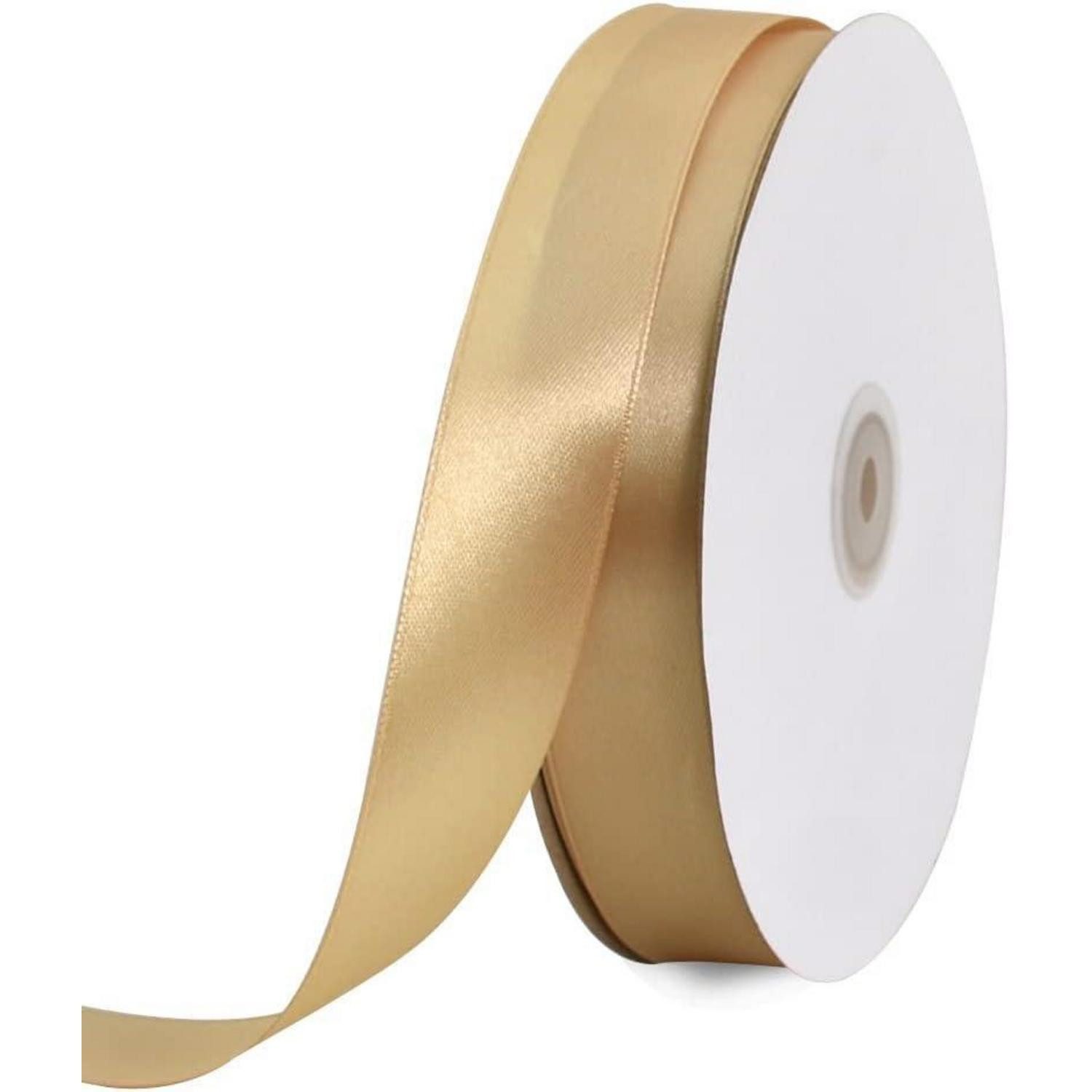 LuxusKollektion Satinband Satinband Gold 25mm 91m Geschenkband Hochzeit 1 in x 100 yds Gold