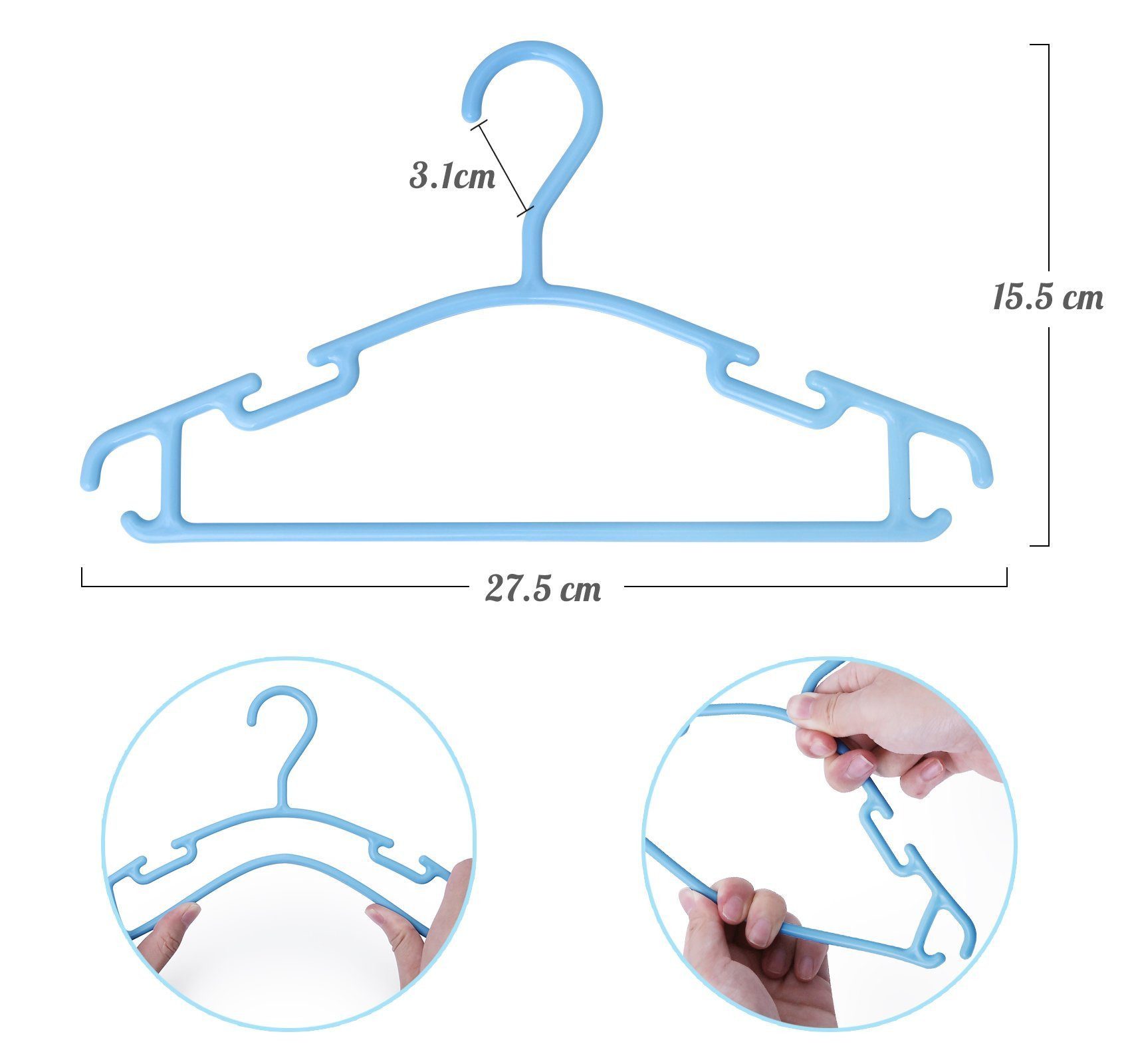 ElitVita Kleiderbügel Baby Kinderkleiderbügel Hangers Aufbewahrung, günstig online kaufen
