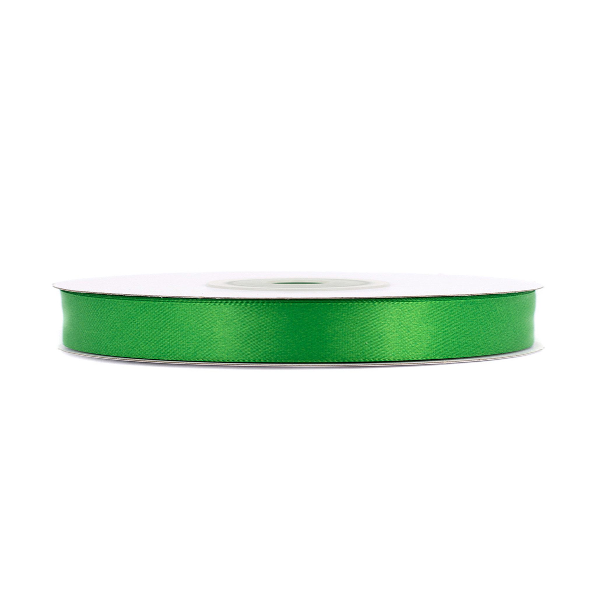 Creativery Satinband, Doppelseitiges Satinband 6mm x 20m Rolle Grün