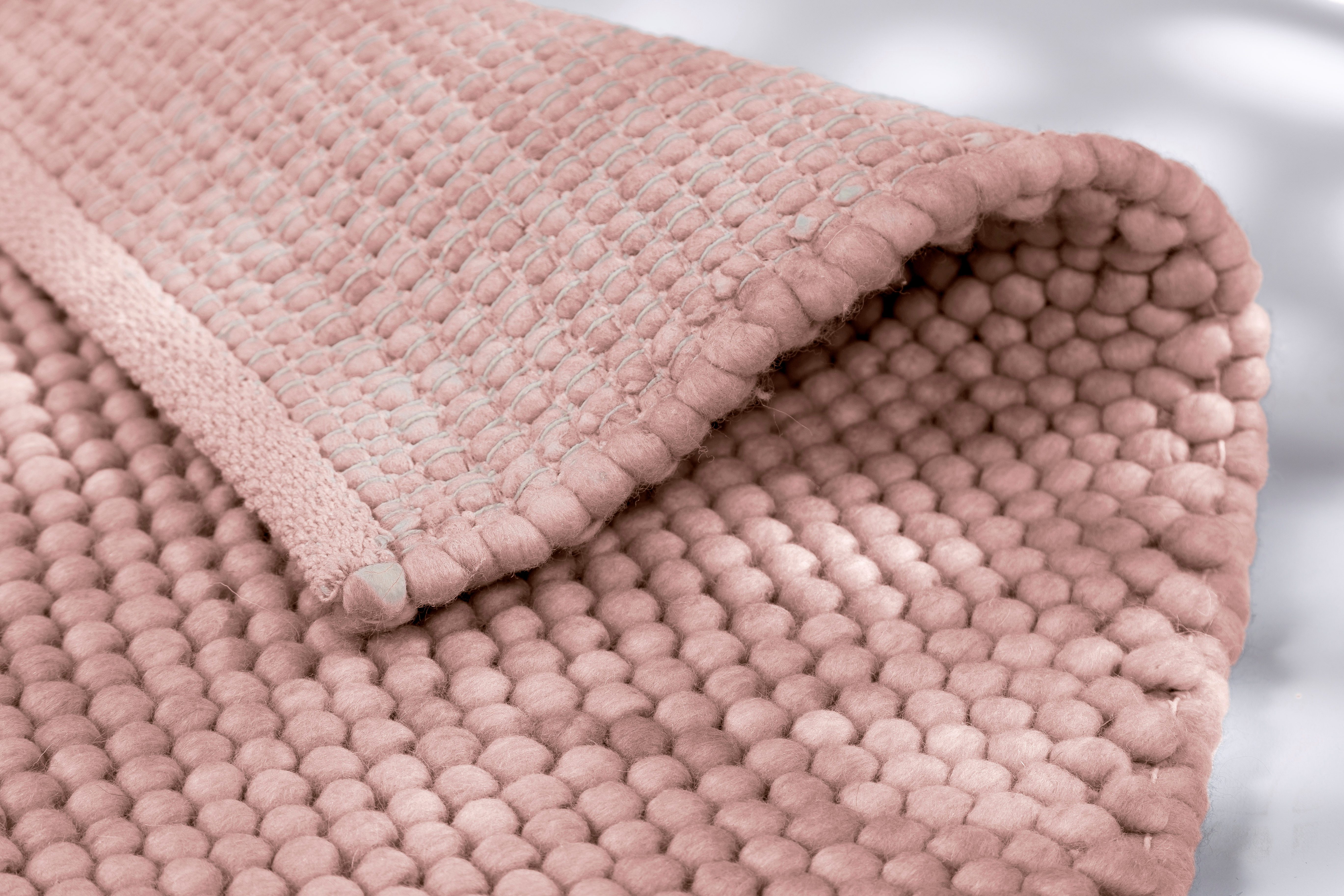 SCHÖNER WOHNEN-Kollektion Wollteppich Poppy 6024, rechteckig, Höhe: 18 mm, hochwertiger Handweb, Wolle, Wohnzimmer, Schöner Wohnen Kollektion