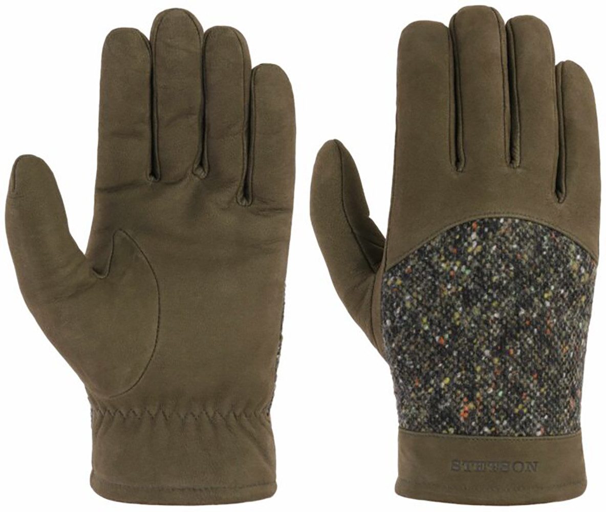 Stetson Lederhandschuhe Goat Nubuk Virgin Wool