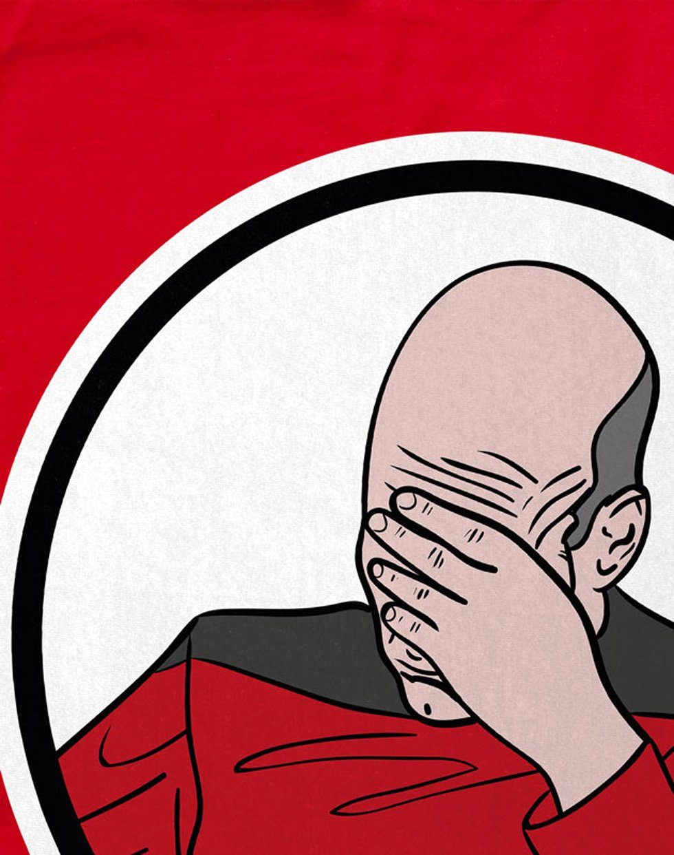 style3 T-Shirt Picard Facepalm meme star günstig online kaufen