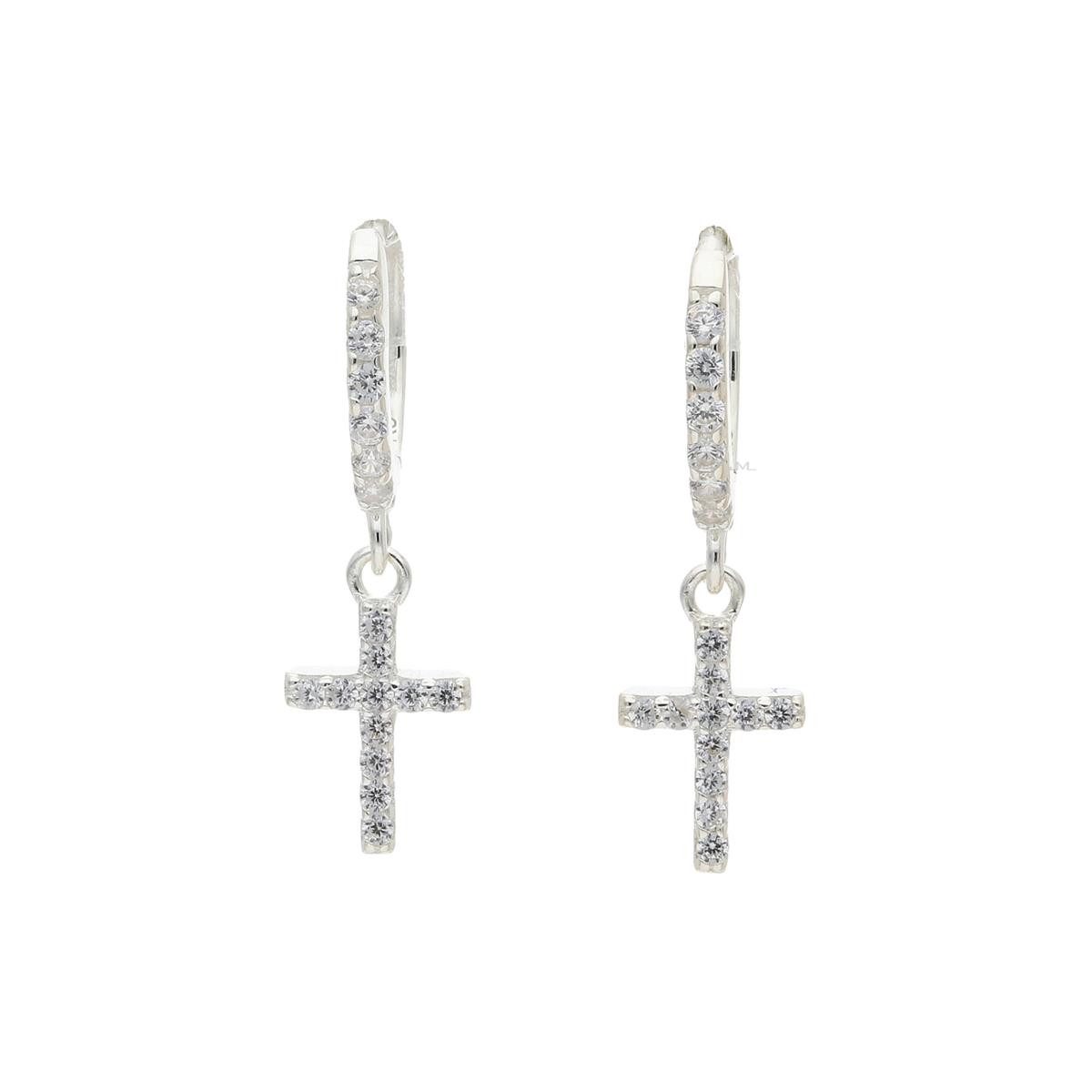 JuwelmaLux Paar Creolen JuwelmaLux Creolen 925/000 Sterling Silber, Zirkonia JL16-06-0713 (kein Set, 2-tlg., inkl. edelm Schmucketui)