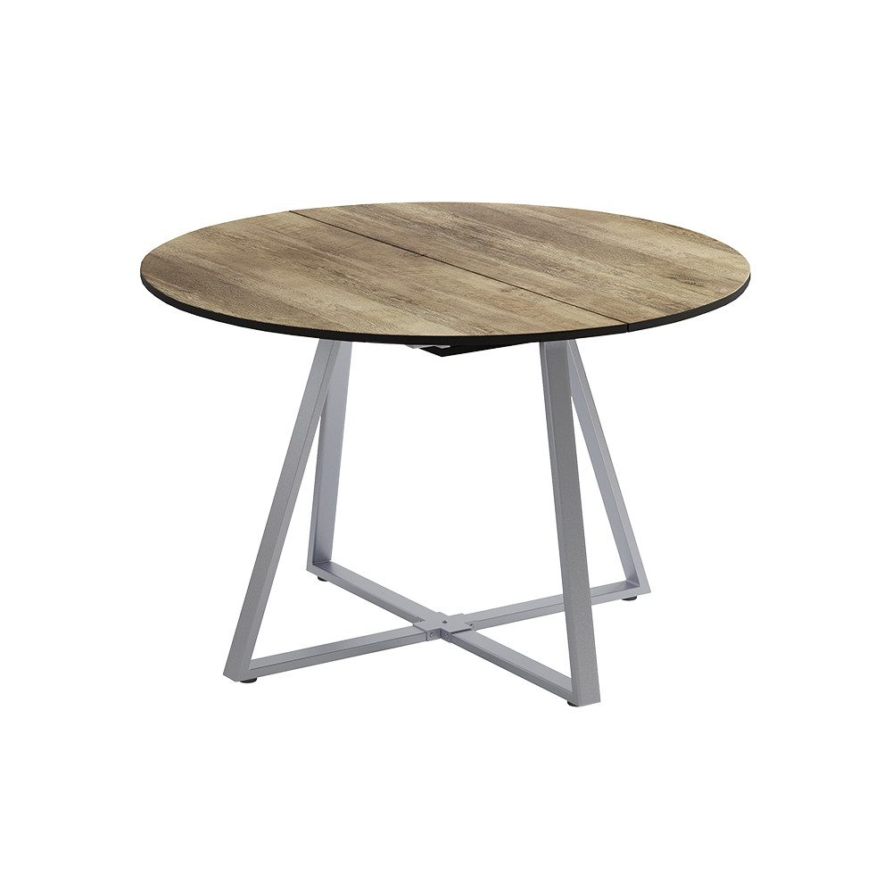 Vicco Esstisch Loyd, Eiche rustikal/Grau, 120 x 120 cm ausziehbar günstig online kaufen