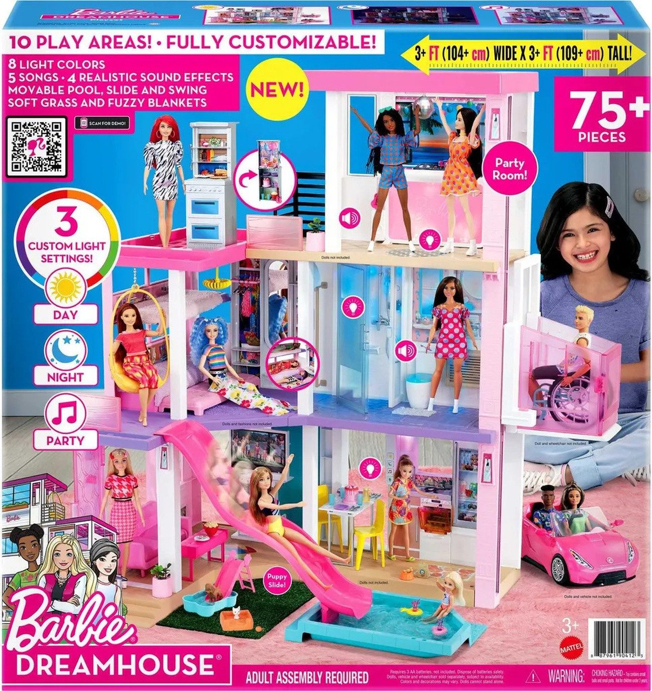 Barbie Puppenhaus Barbie Traumvilla, Puppenhaus, Barbie Traum-Haus mit Zube günstig online kaufen