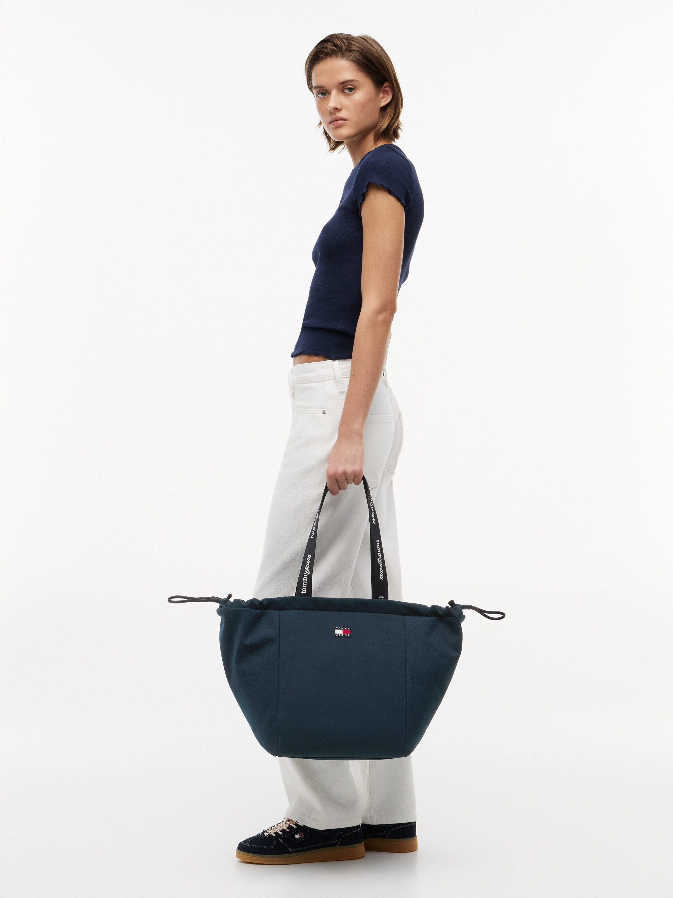 Tommy Jeans Tragetasche TJW ESS DAILY TOTE, Damen Handtasche, Shopper mit Logoflagge